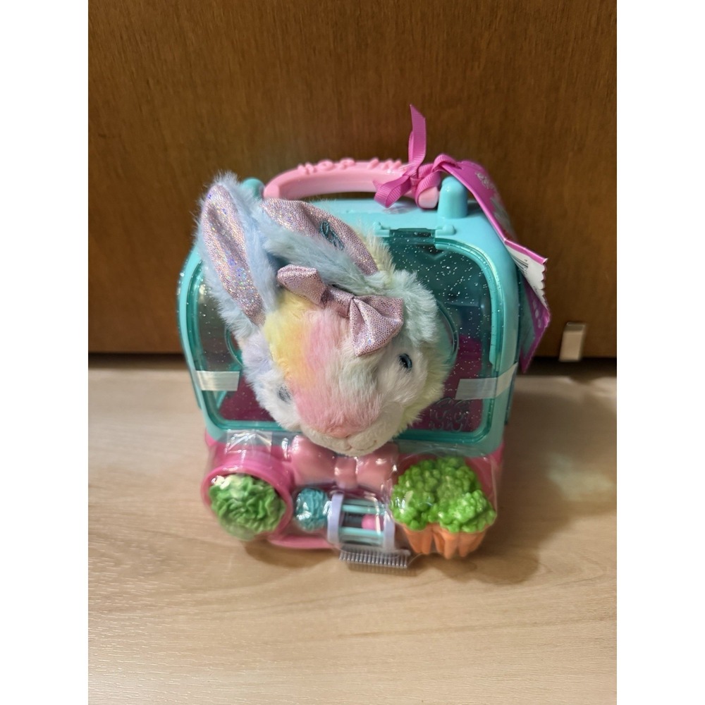 Glitter Girls Plush Rabbit Lulu and GG Bunny Carrier Playset